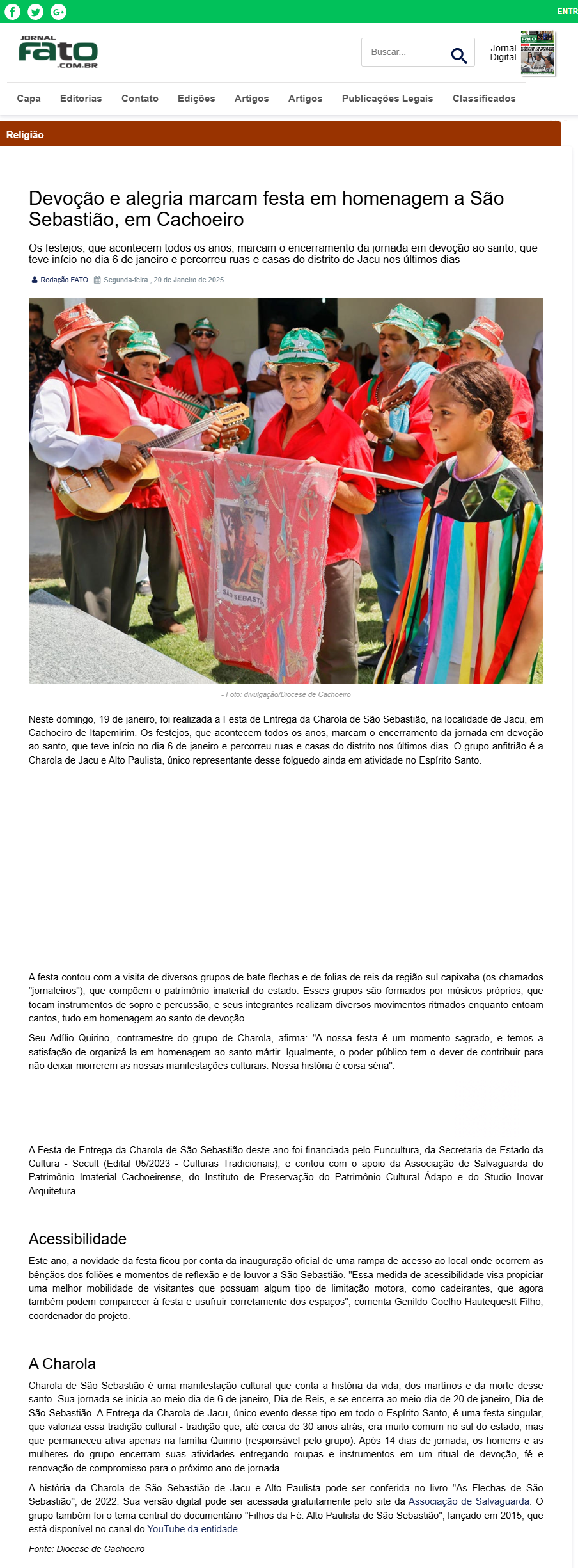 ES de Fato - 20 de janeiro de 2025