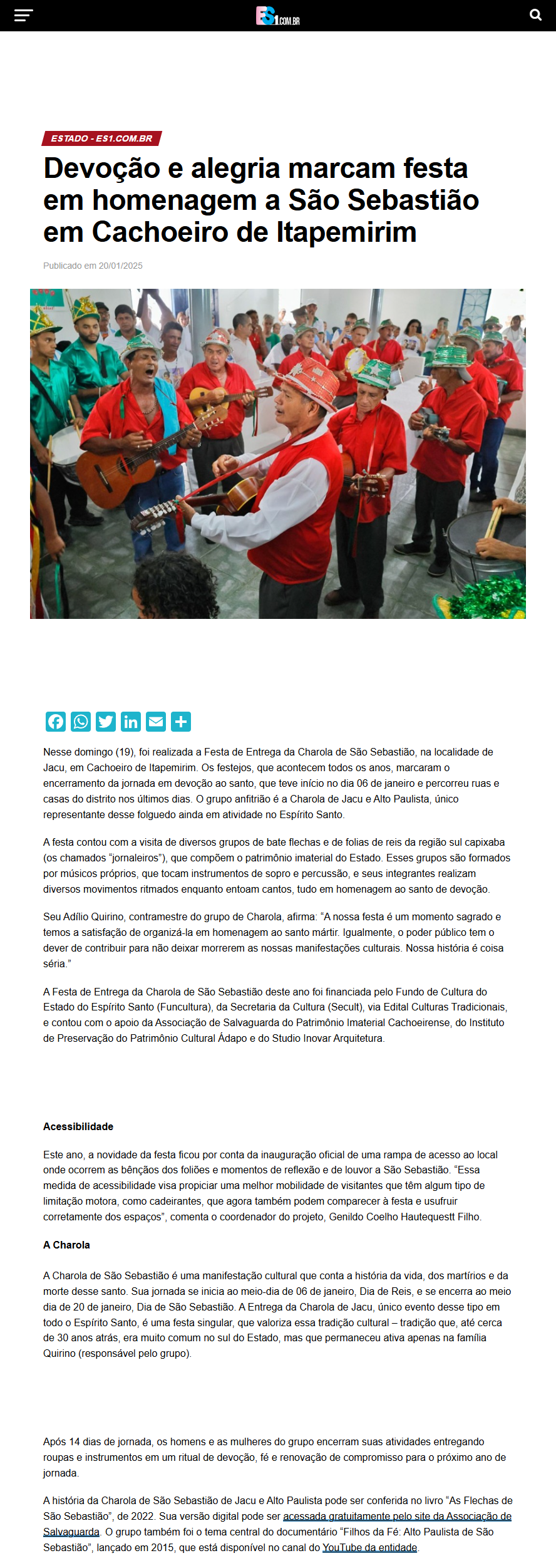 ES1 - 20 de janeiro de 2025