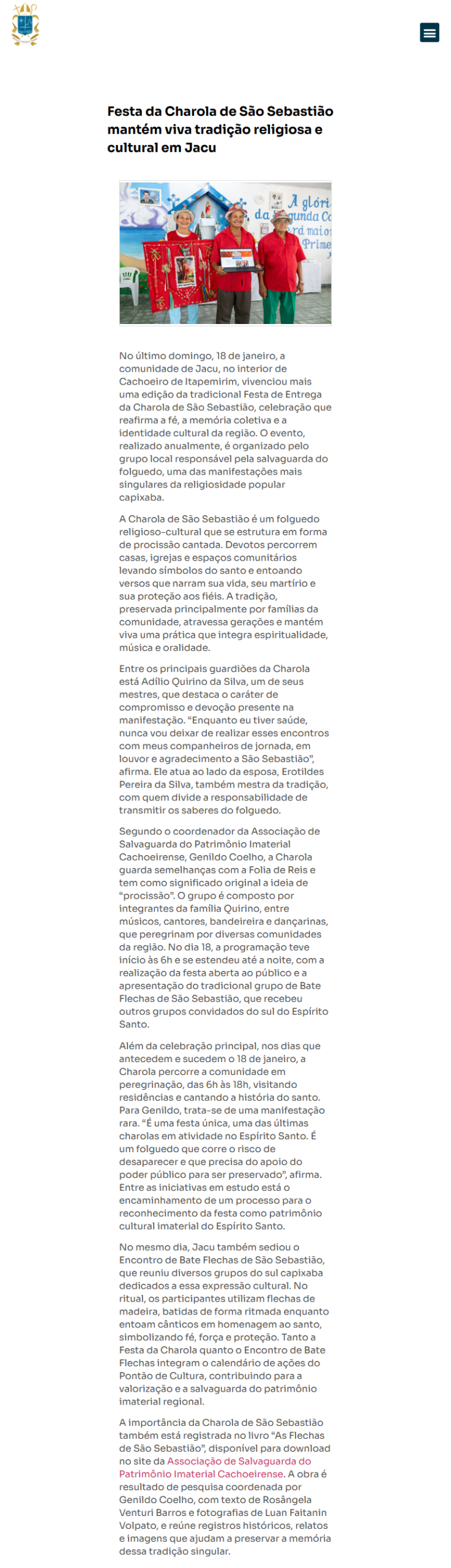 Diocese de Cachoeiro - 2026-01-20